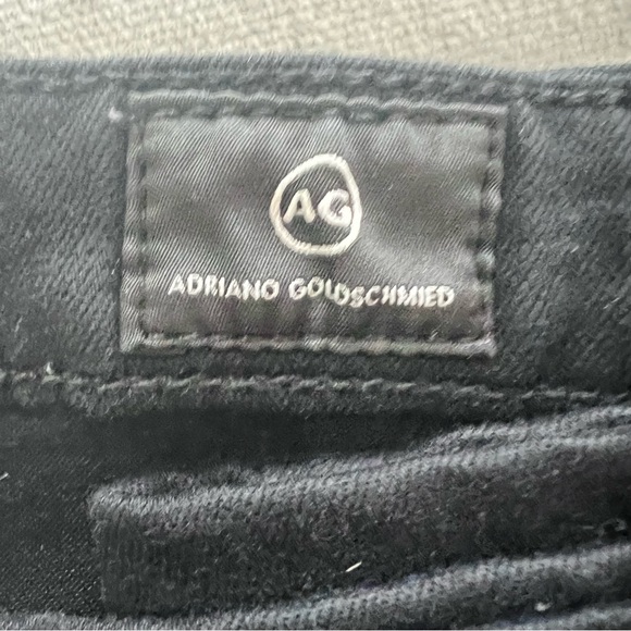 AG Prima Mid Rise Cigarette Jeans in Black - Picture 4 of 10